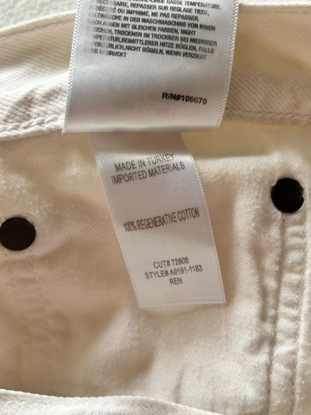 Agolde Ren High-Rise Wide-Leg Jeans in Fortune Cookie - Picture 5 of 6